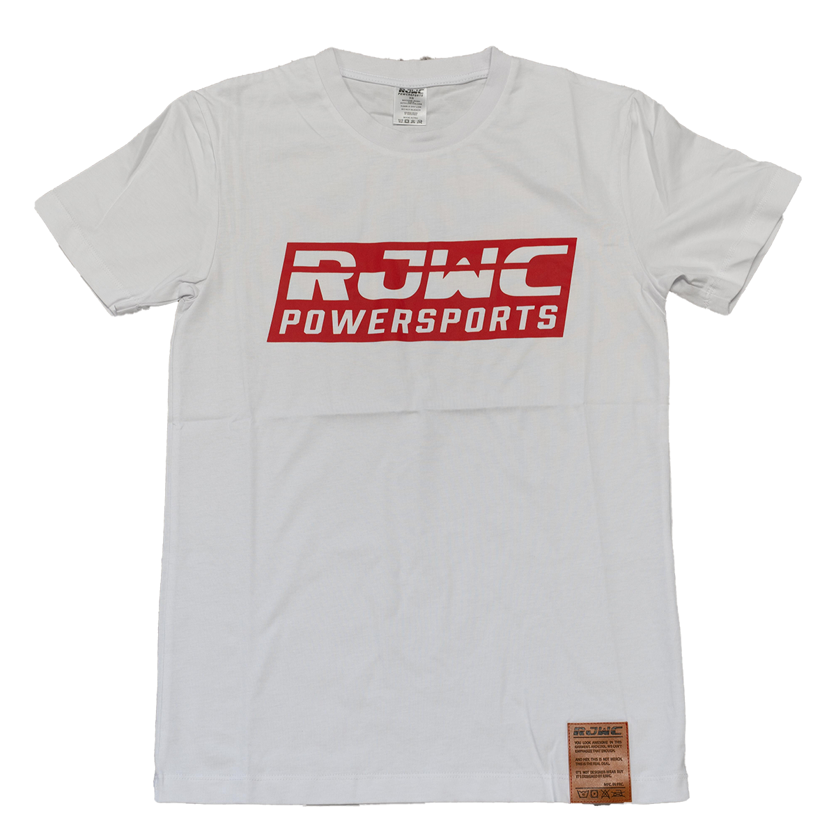 RJWC Powersports White T-Shirt Male