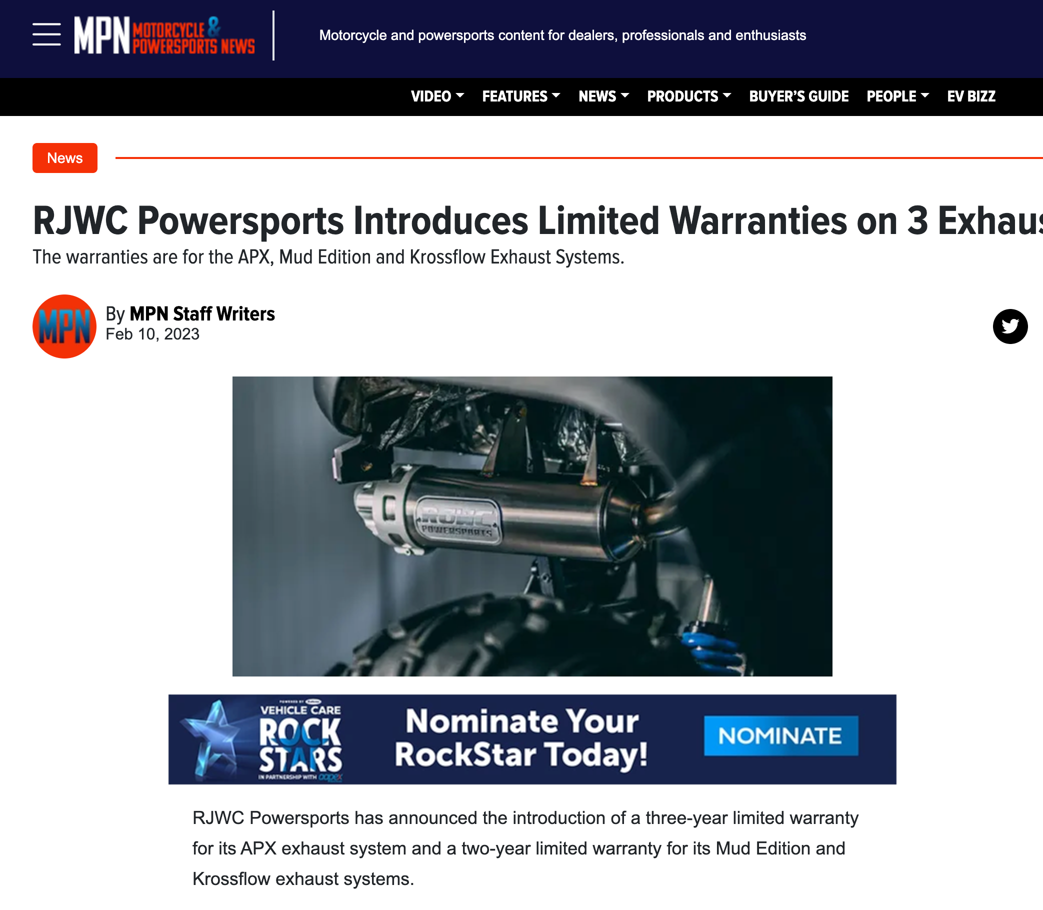 At RJWC Powersports, We are Dedicated to Providing the Best Aftermarket Powersports Parts